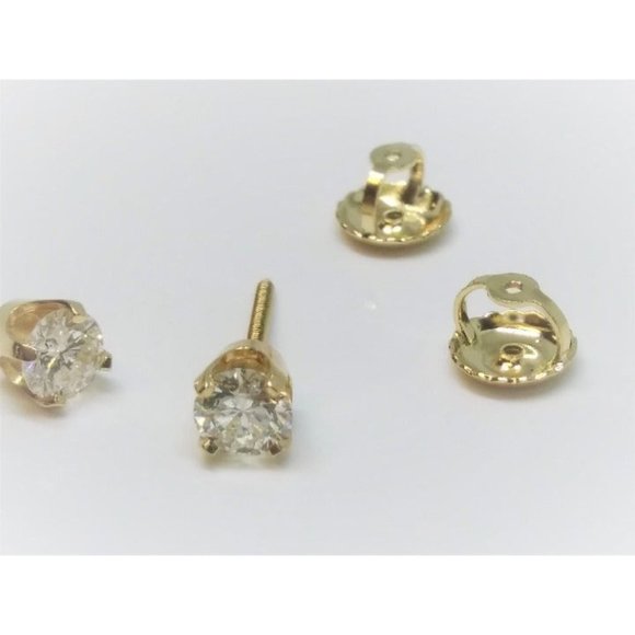 1/2 carat (SI1-2) Natural Diamond Studs - Picture 5 of 6